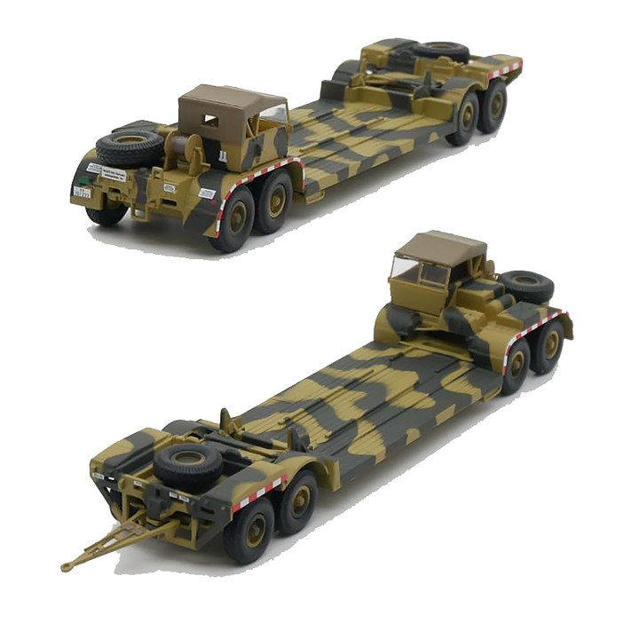 Tank oplegger Trailer Duitsland 1943 20x5x4cm - militair