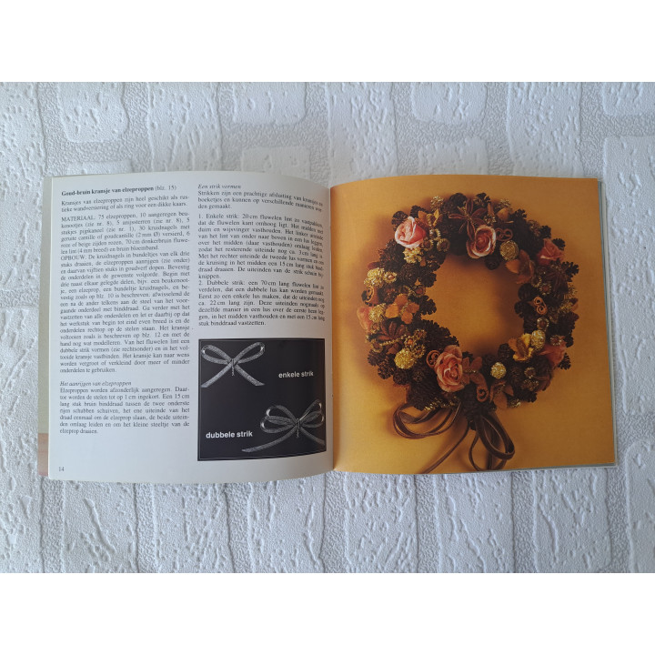 Kransjes en Corsages Cantecleer Hobbywijzer isbn 9021303566- kransen