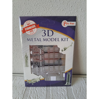 London Big Ben 3D metaal model kit Toi Toys 12x17cm