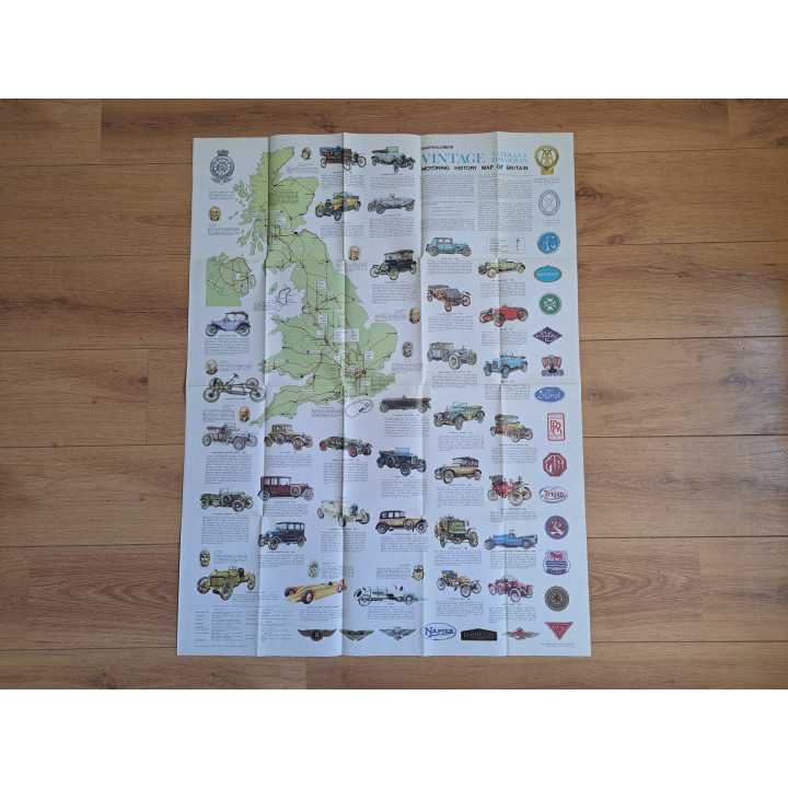 Autogeschiedenisposter van Engeland uitgebracht 1973 76×101cm - posters