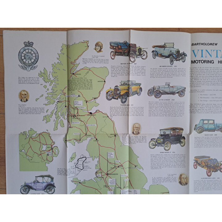 Autogeschiedenisposter van Engeland uitgebracht 1973 76×101cm - posters