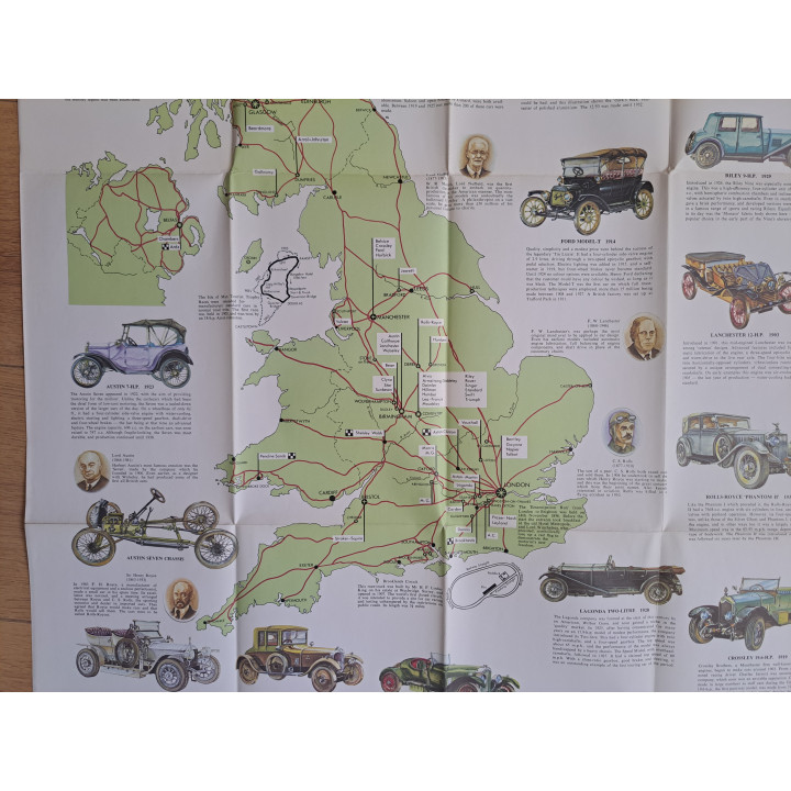 Autogeschiedenisposter van Engeland uitgebracht 1973 76×101cm - posters