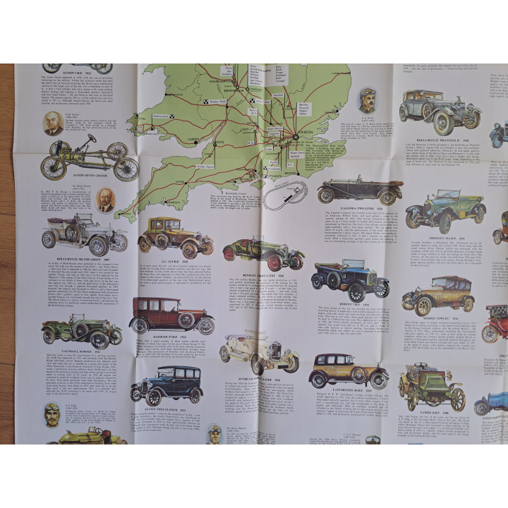 Autogeschiedenisposter van Engeland uitgebracht 1973 76×101cm - posters