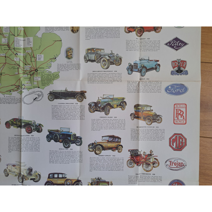 Autogeschiedenisposter van Engeland uitgebracht 1973 76×101cm - posters