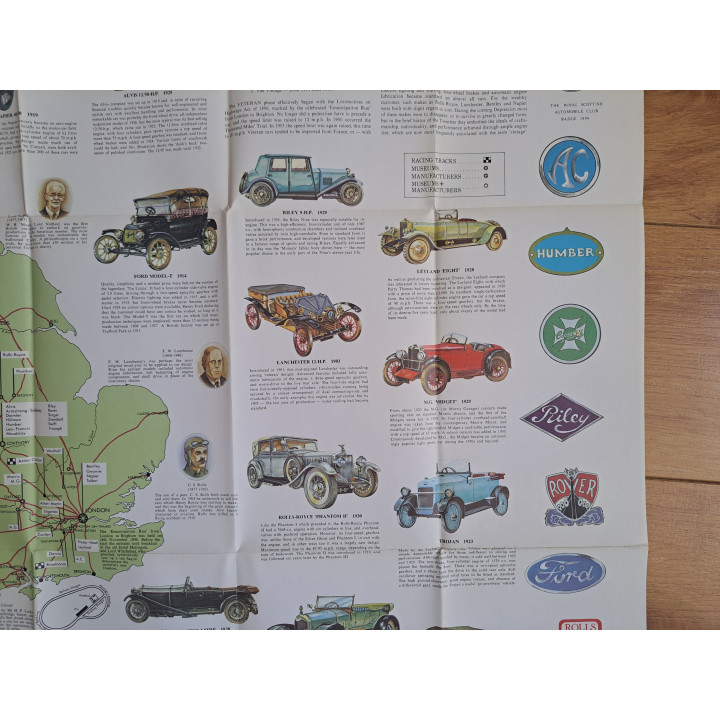 Autogeschiedenisposter van Engeland uitgebracht 1973 76×101cm - posters