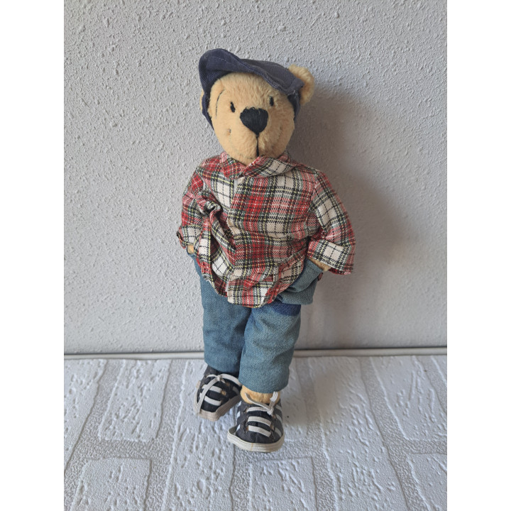Pluche Beer Heinrich Bauer Vintage Knuffel