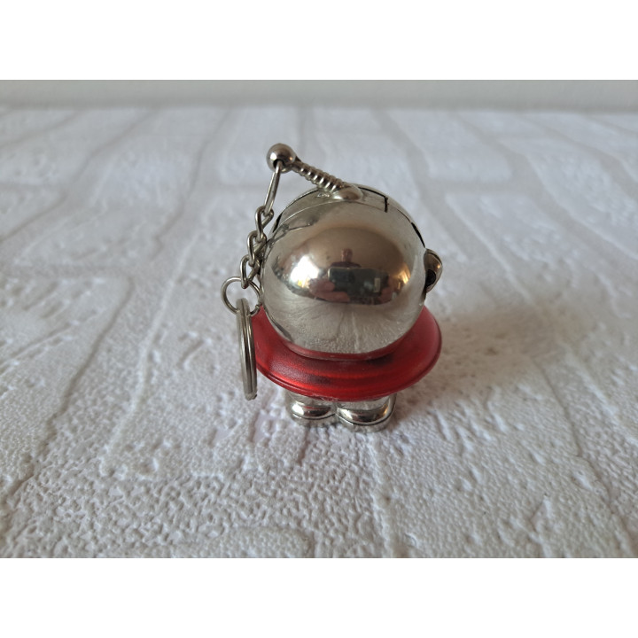 Alien UFO sleutelhanger aansteker van metaal D4xH4.5cm LEEG - sleutelhangers