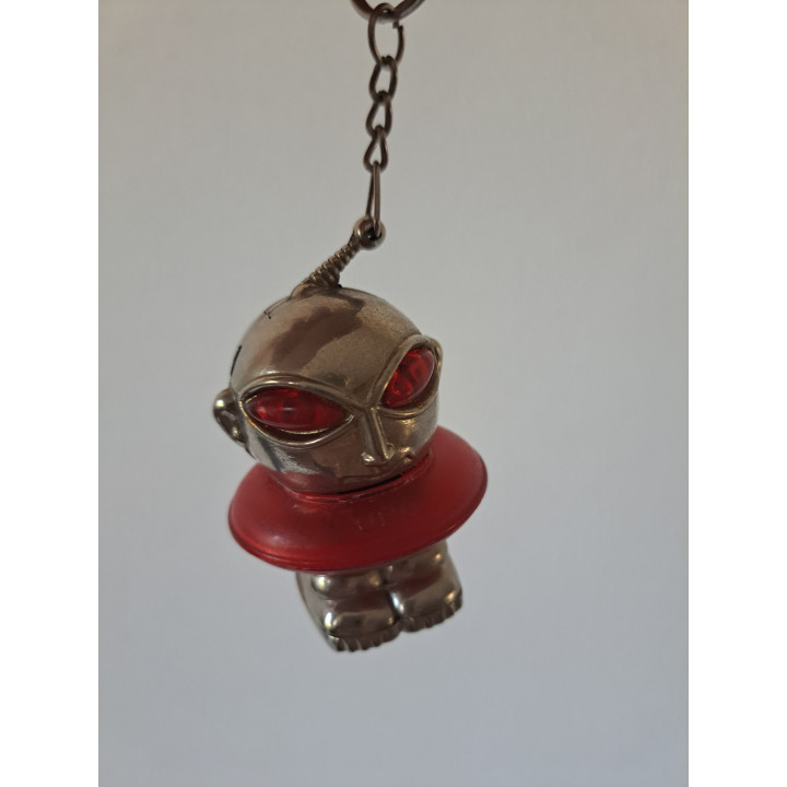 Alien UFO sleutelhanger aansteker van metaal D4xH4.5cm LEEG