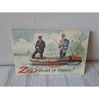 Plaatjesalbum Zo moet je vissen Rizla automatic 1958 COMPLEET