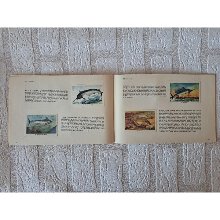 Plaatjesalbum Zo moet je vissen Rizla automatic 1958 COMPLEET - Plaatjesalbums