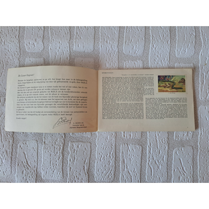 Plaatjesalbum Zo moet je vissen Rizla automatic 1958 COMPLEET - Plaatjesalbums
