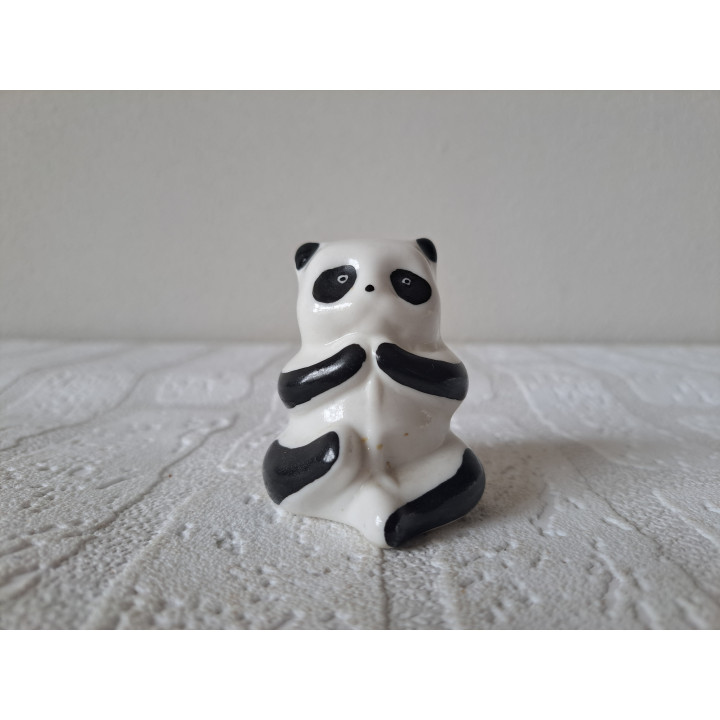 Pandabeer van porselein D5xH6cm - dierfiguren