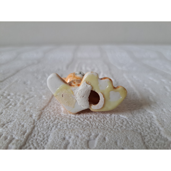 Beer van porselein met jong 4.5x2x4cm - beeldjes