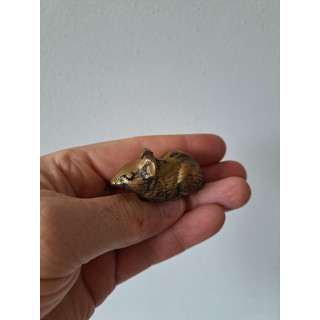 Liggend muis van brons 6x2.5x2.5cm (1)