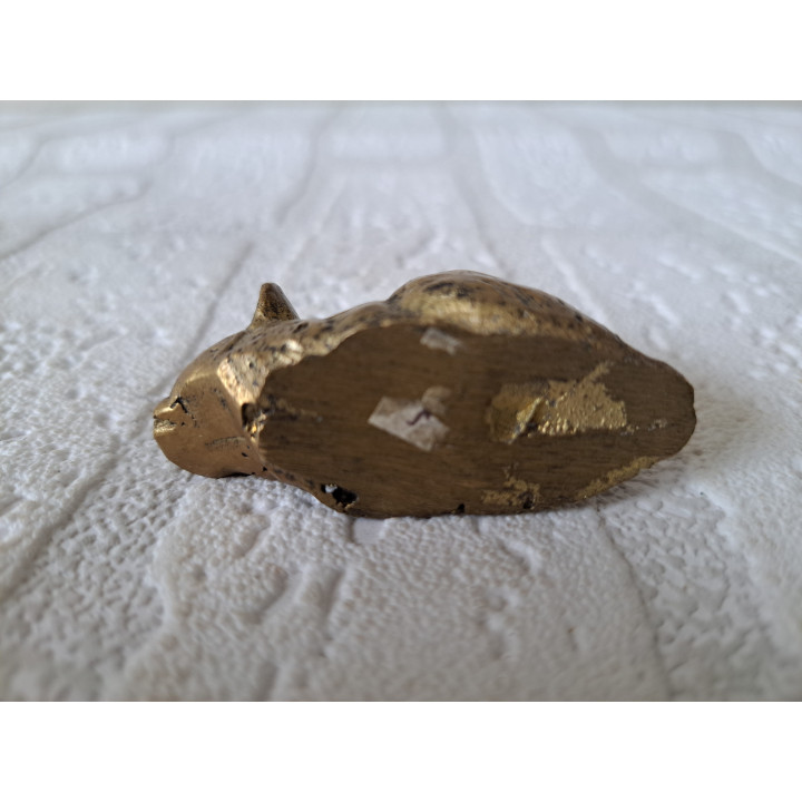 Liggend muis van brons 6x2.5x2.5cm (2) - dierfiguren