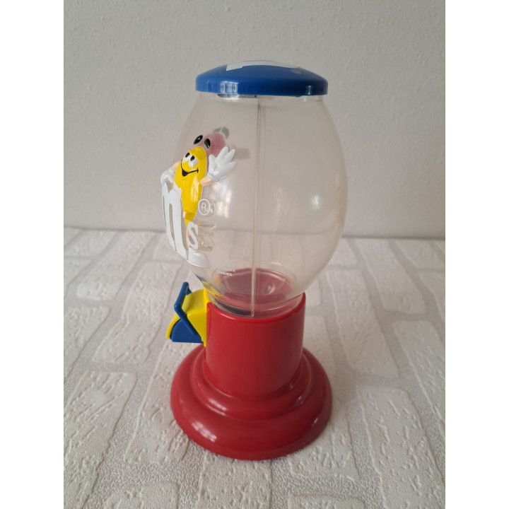 M en M snoepdispenser 1991 van kunststof D12xH22cm -  M en M