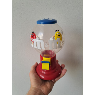 M en M snoepdispenser van kunststof D12xH22cm