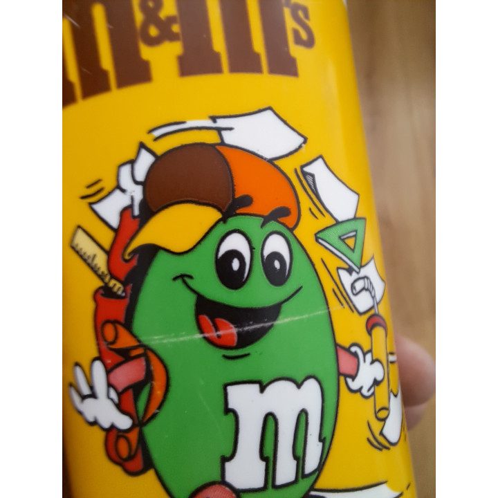 M&M Drinking Cup with Straw 1992 Retro