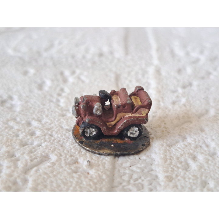 Mini oldtimer auto van metaal D2xH1cm - miniaturen