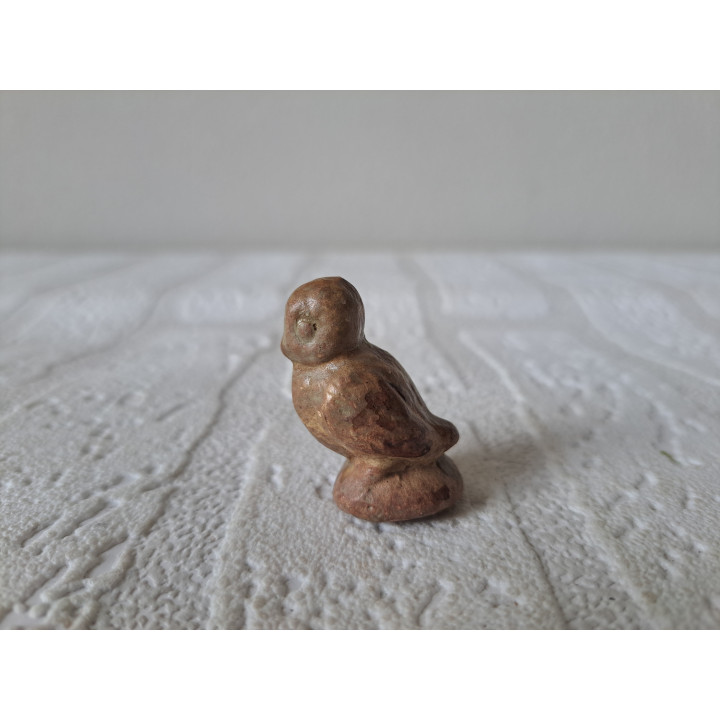Stone Owl Figure Natural Decoration