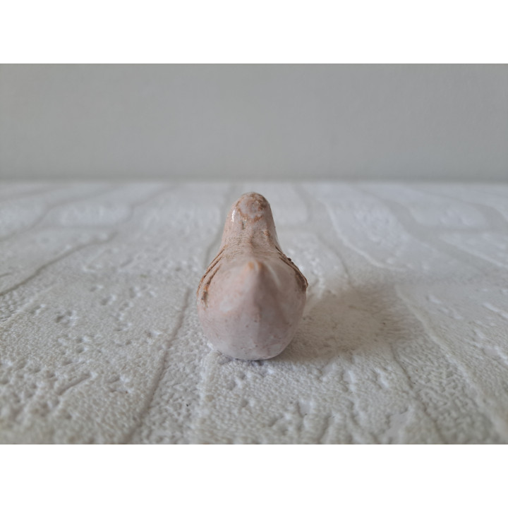 Eend van klei 5x2.5x3.5cm - dierfiguren