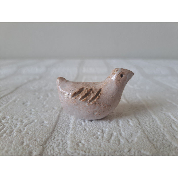 Eend van klei 5x2.5x3.5cm - dierfiguren