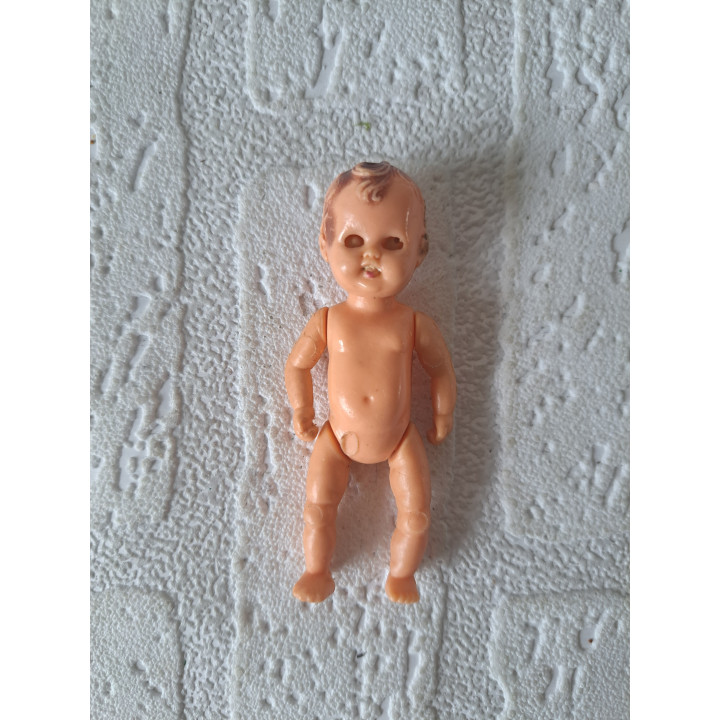Poppetje van kunststof met bewegende onderdelen 3x2x8.5cm - poppetjes
