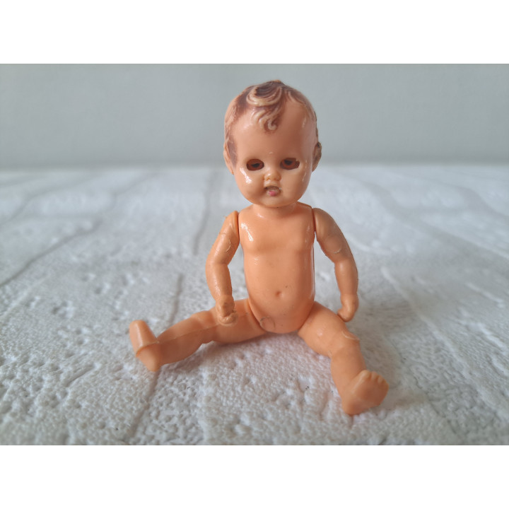 Poppetje van kunststof met bewegende onderdelen 3x2x8.5cm - poppetjes