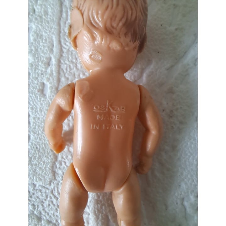 Poppetje van kunststof met bewegende onderdelen 3x2x8.5cm - poppetjes