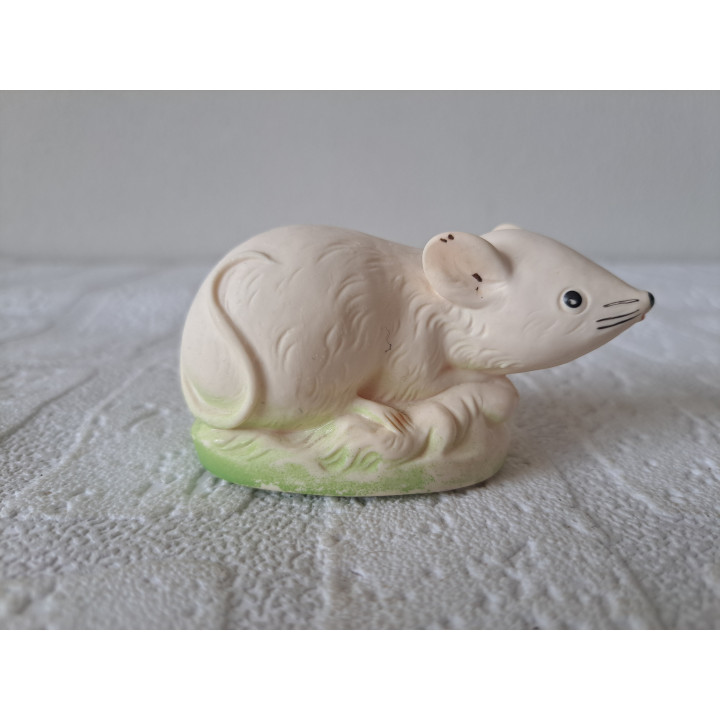 Muis van rubber 8x4x4cm - dierfiguren
