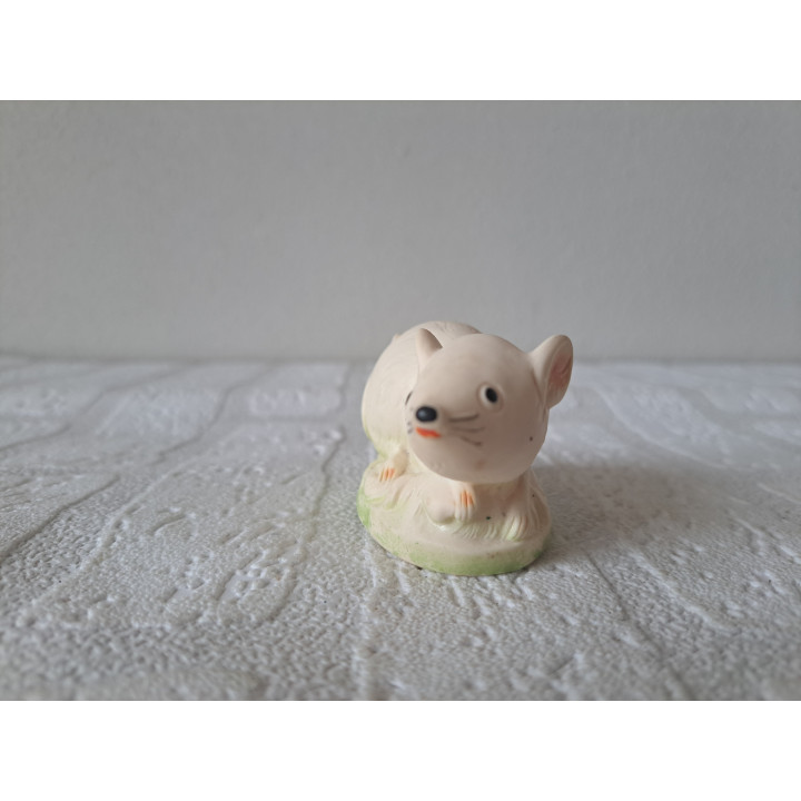 Muis van rubber 8x4x4cm - dierfiguren