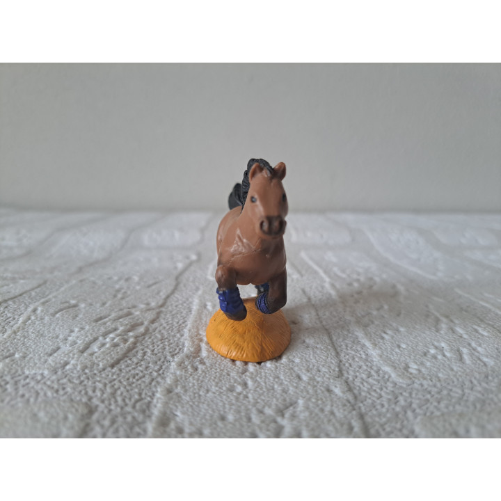 Paard van hard rubber 7x2x5cm - dierfiguren
