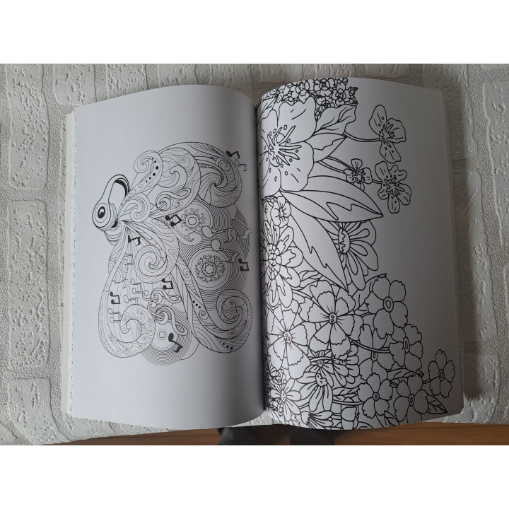 Kleurboek 200 kleurplaten Decotime 21x30x1.5cm ONGEBRUIKT - kleurboeken