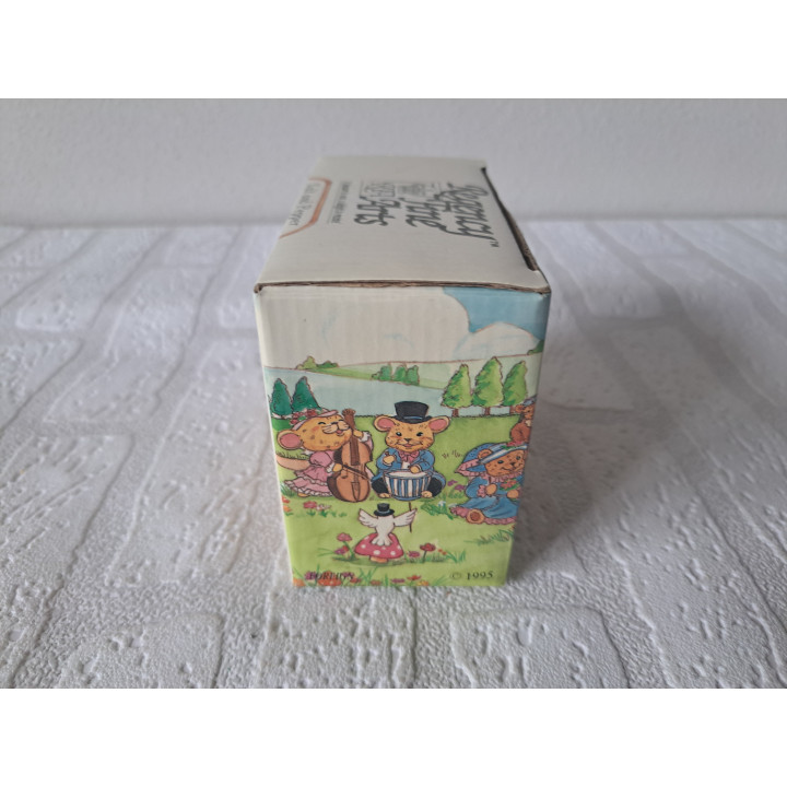 Porselein peper en zout muizen met instrumenten 12x6.5x9.5cm - peper en zoutvaatjes
