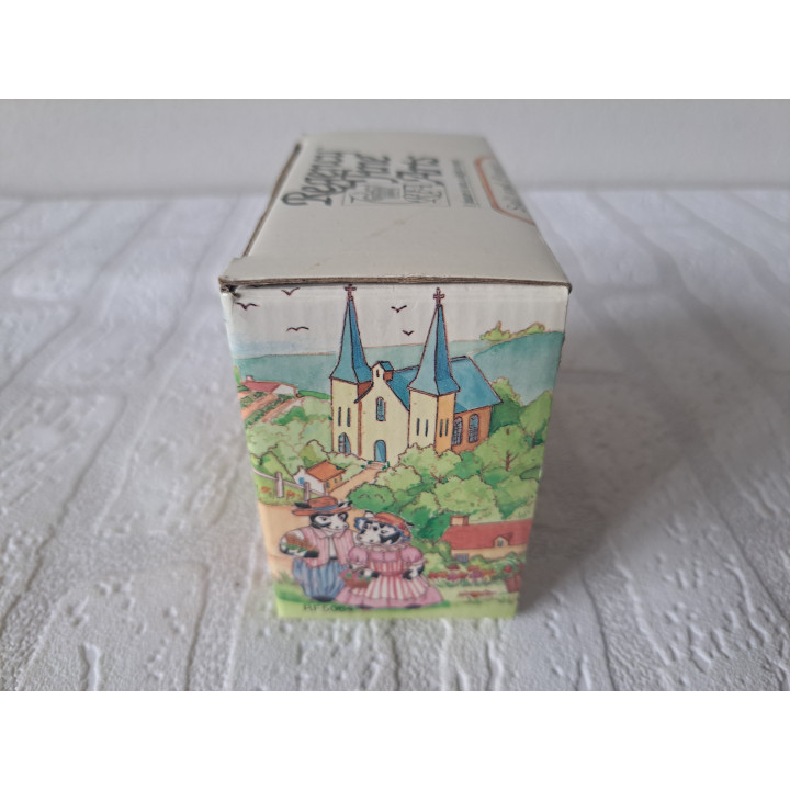 Porselein peper en zout muizen met instrumenten 12x6.5x9.5cm - peper en zoutvaatjes