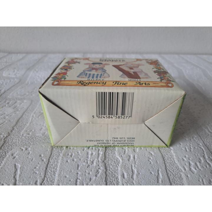 Porselein peper en zout muizen met instrumenten 12x6.5x9.5cm - peper en zoutvaatjes