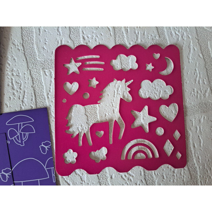 Unicorn Sparkle scratch art met 10 platen COMPLEET - knutselen