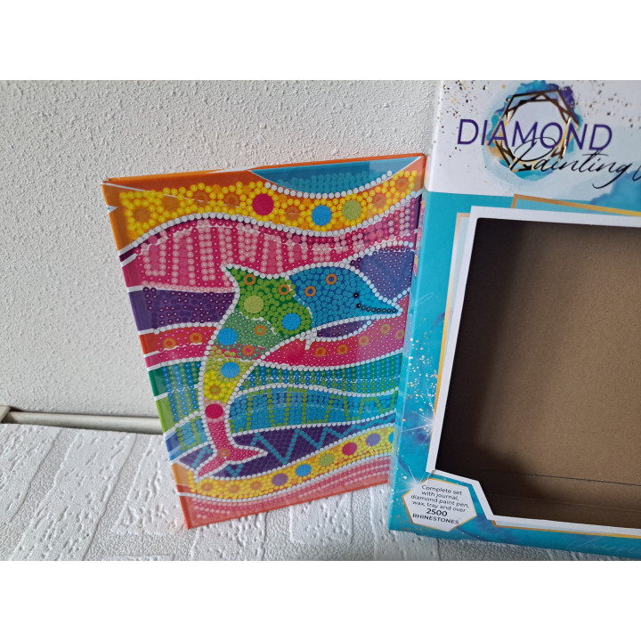 Notitieboek 15x21cm voorzien van Diamond painting COMPLEET - knutselen