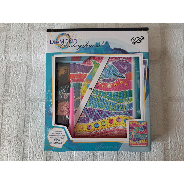 Notitieboek 15x21cm voorzien van Diamond painting COMPLEET - knutselen