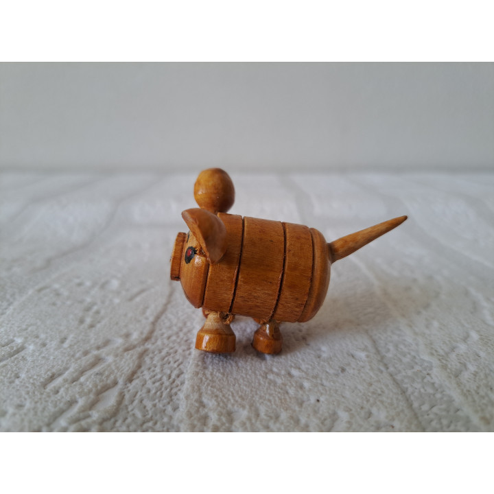 Varken van hout 5x3.5x4cm