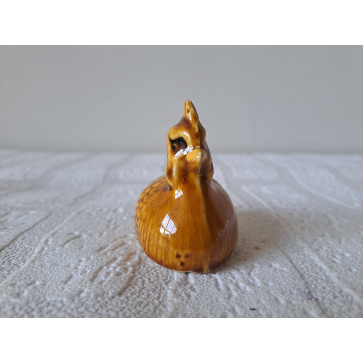 Kip van keramiek 6x4x6cm - dierfiguren