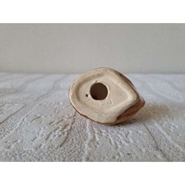 Kip van aardewerk 6x4x6cm - dierfiguren