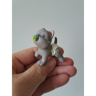Poes van hard rubber Luierbaby's van Galoob 1990 5x3x4.5cm