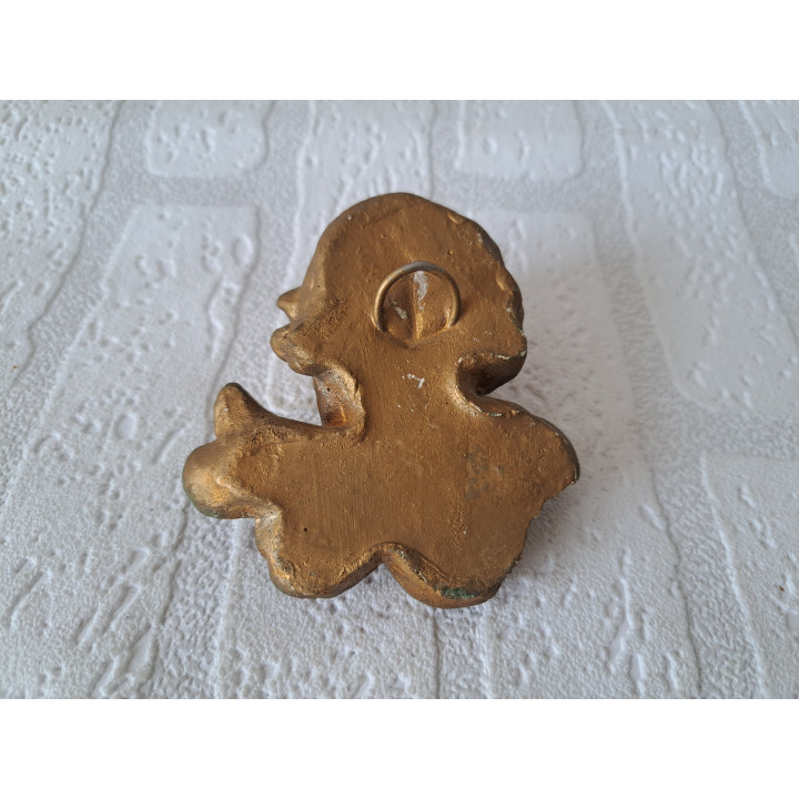 Engel van gips voor aan de muur 8.5x4x9cm - wanddecoratie