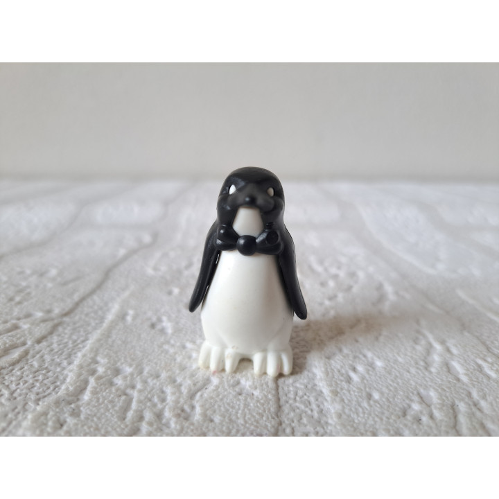 Pinguïn van kuststof 2.5x3x4cm - dierfiguren