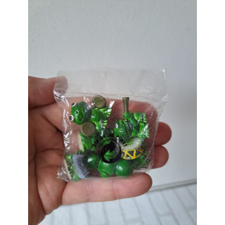 Kikkers orkest van kunststof Set van 6 stuks 2x2x1.5cm