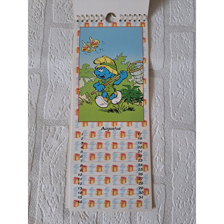 Birthday Calendar Smurfs 1995 Peyo