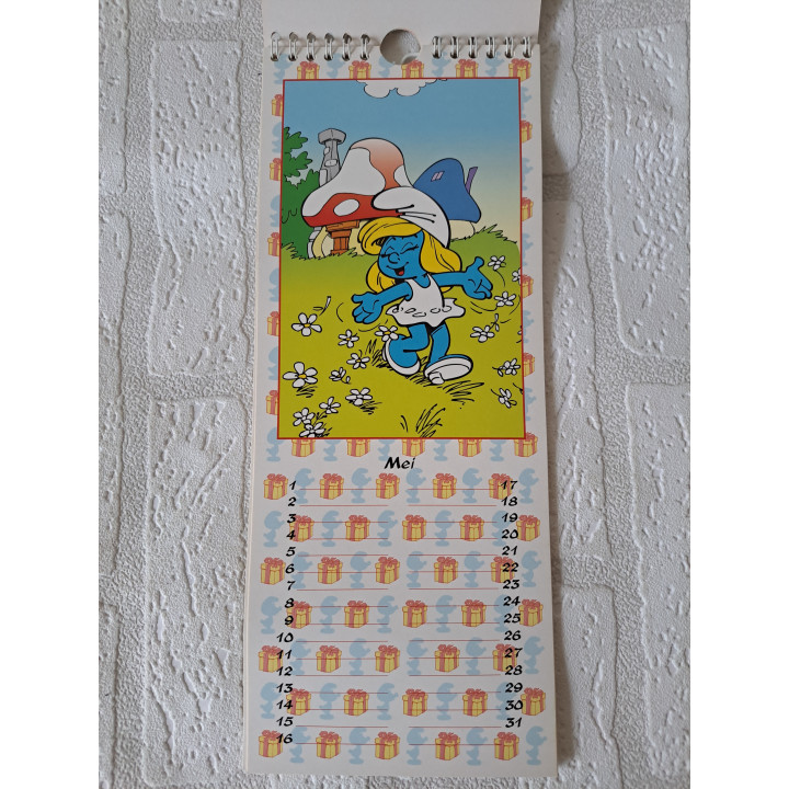 Verjaardagskalender van De Smurfen 1995 Peyo (2) - verjaardags kalender