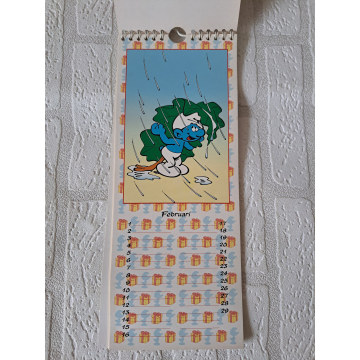 Verjaardagskalender van De Smurfen 1995 Peyo (3) - verjaardags kalender