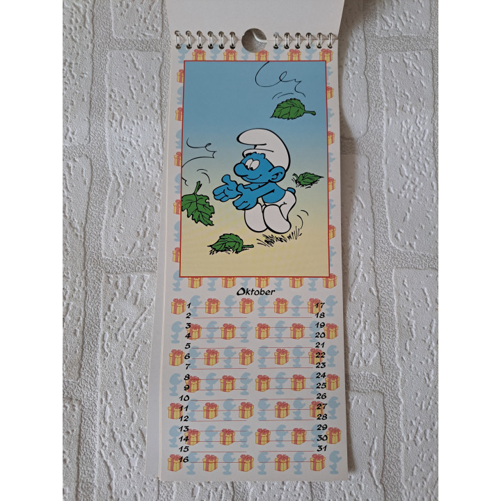 Verjaardagskalender van De Smurfen 1995 Peyo (3) - verjaardags kalender